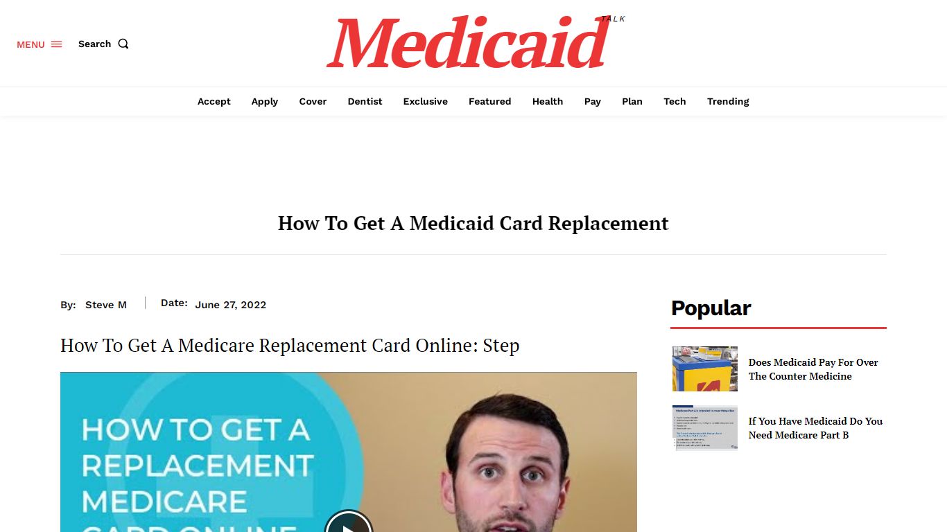 How To Get A Medicaid Card Replacement - MedicAidTalk.net