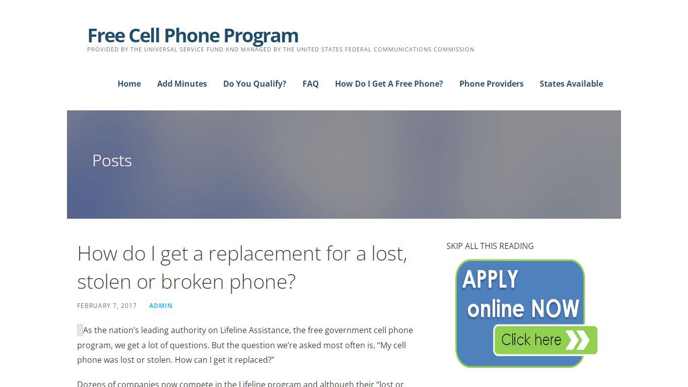 How do I get a replacement for a lost, stolen or broken phone?